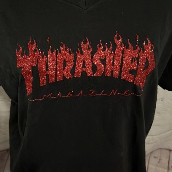Thrasher inspired black t shirt - M - Picture 2 of 4